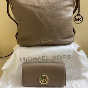 Michael Kors purse with matching wallet